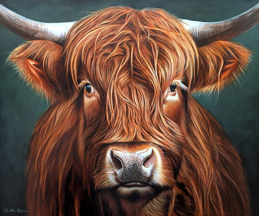 Martin Robson - 'The Gentle Highlander' - Framed Original Artwork