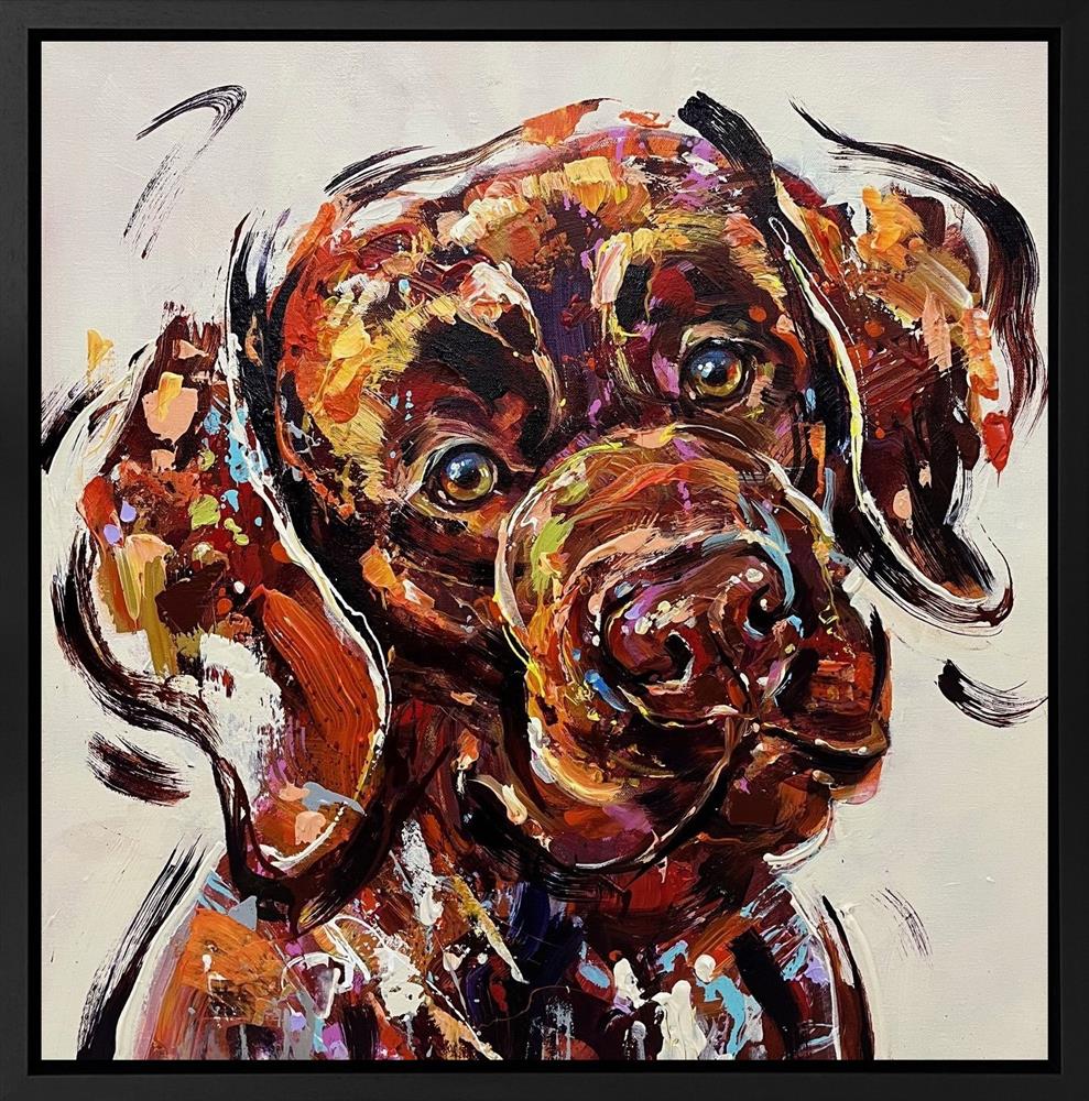 Anna Cher - 'The Gentleman's Gaze' - Framed Original Artwork