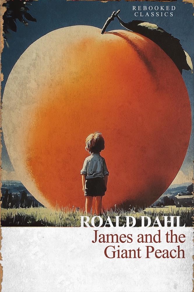 Linda Charles - 'The Giant Peach - Rebooked ' - Framed Original Artwork