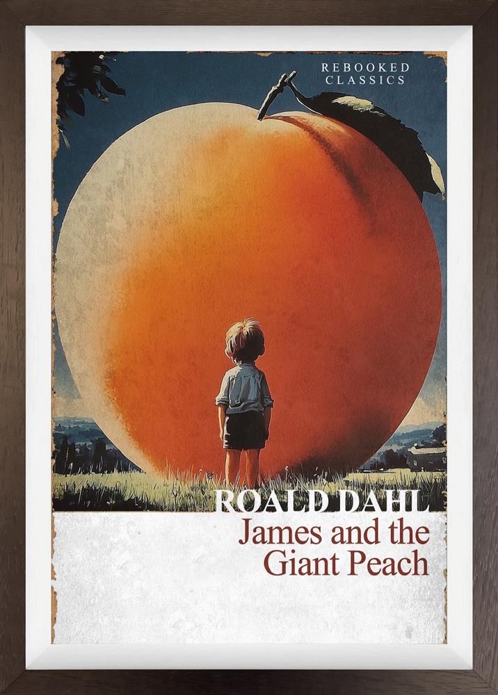 Linda Charles - 'The Giant Peach - Rebooked ' - Framed Original Artwork