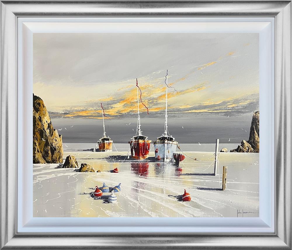 John Horsewell - 'The Golden Coastline' - Framed Original Artwork