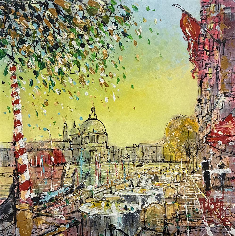 Nigel Cooke - 'The Gondola Dock' - Framed Original Artwork