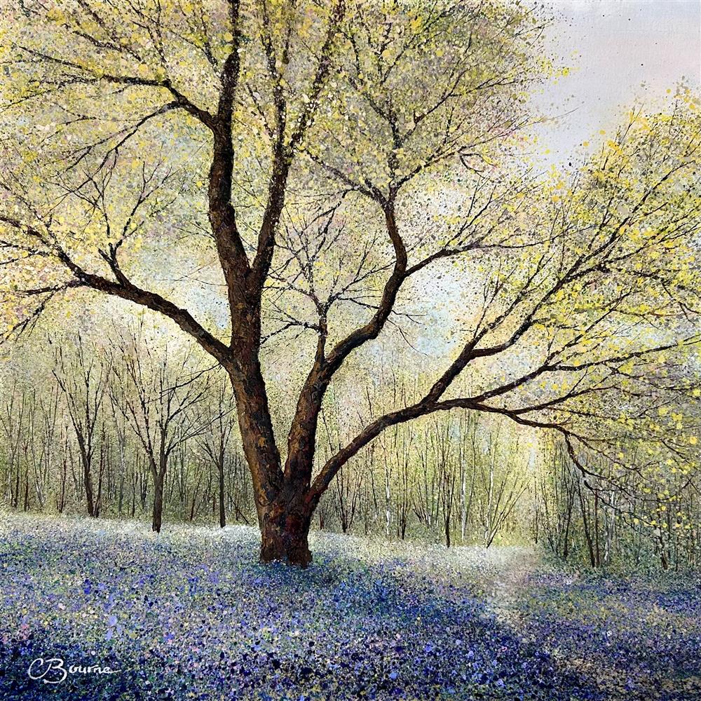 Chris Bourne - 'The Heart Of The Bluebell Woods' - Framed Original Art