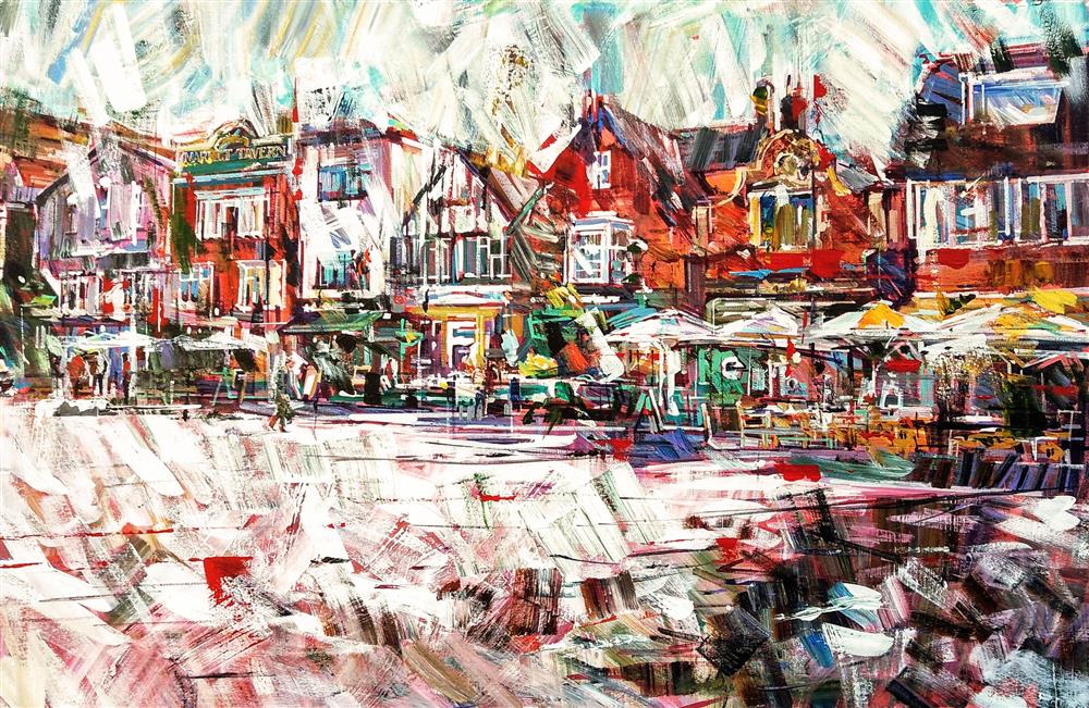 Colin Brown - 'The Heart Of The Square' - Framed Original Art