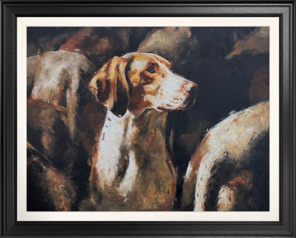 Linda Charles - 'The Hounds I' - Framed Original Artwork
