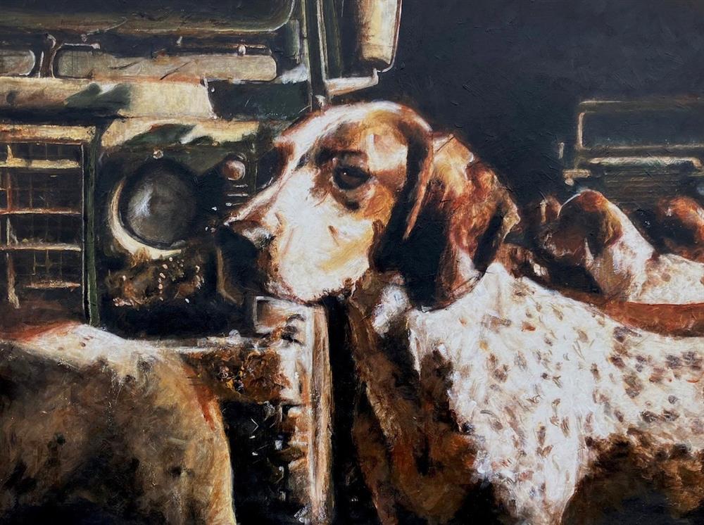 Linda Charles - 'The Hounds II' - Framed Original Artwork