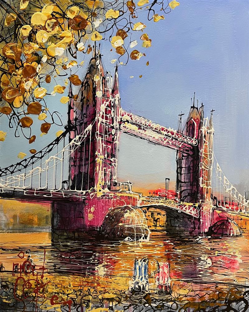 Nigel Cooke - 'The Iconic Towers Of London' - Framed Original Artwork