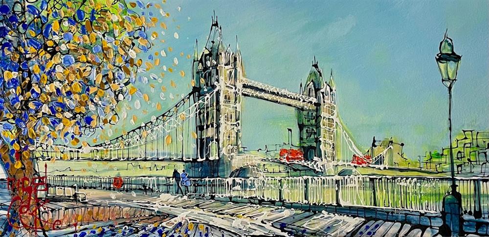 Nigel Cooke - 'The Iconic Towers Of London' - Framed Original Artwork