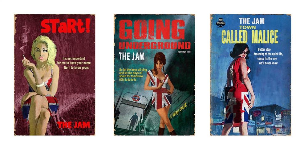 Linda Charles - 'The Jam-Triptych Songbooks' - Framed Original Artwork