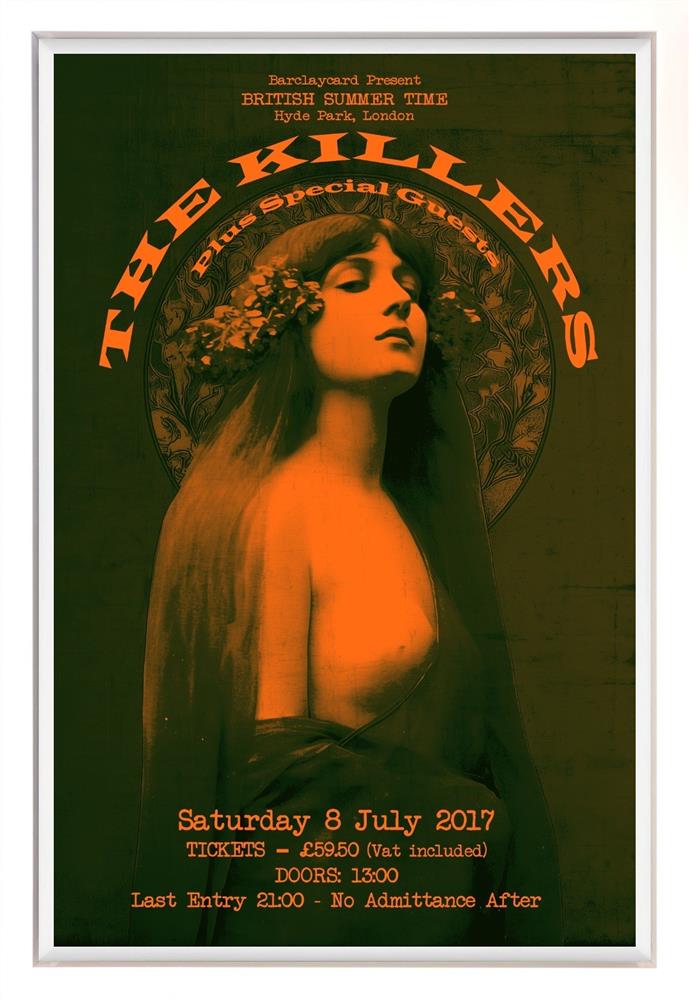 Linda Charles - 'The Killers - Hyde Park 2017 ' - Framed Original Artwork