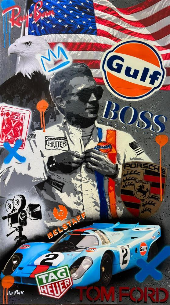 Hue Folk - The King Of Cool' - Framed Original Artwork