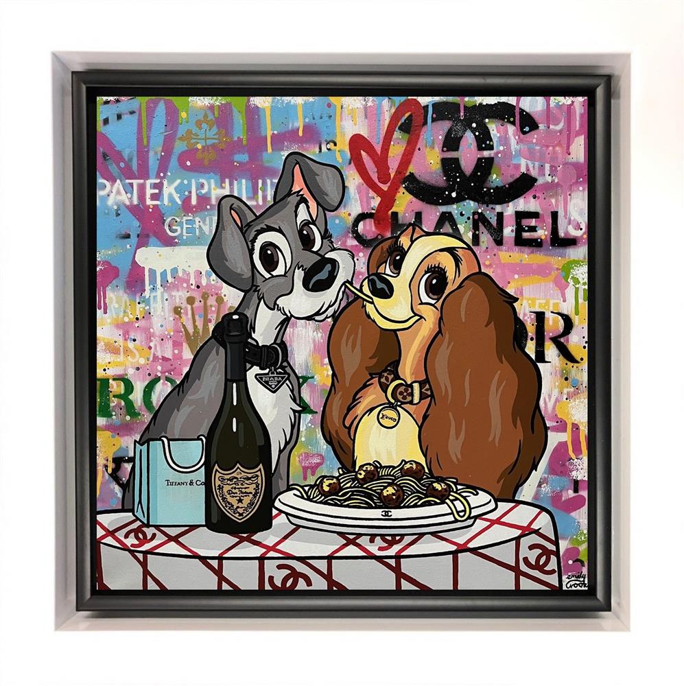 Emily Crook - 'The Kiss' - Framed Original Art