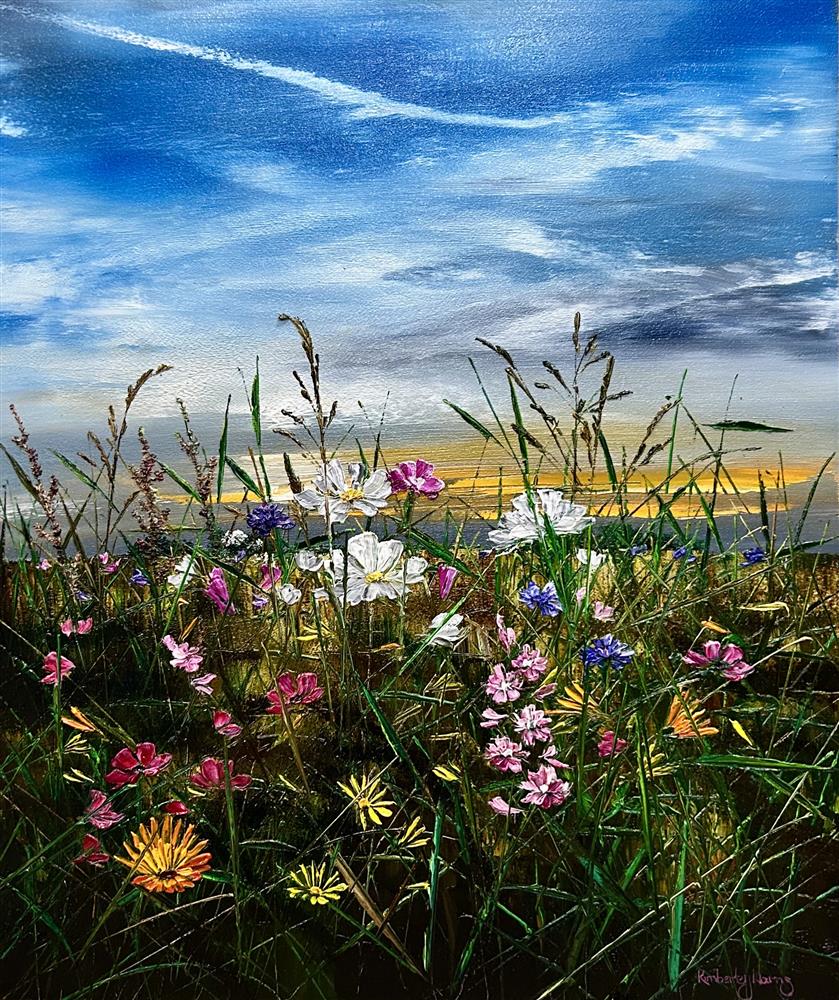 Kimberley Harris - 'The Last Light's Garden' - Framed Original Art