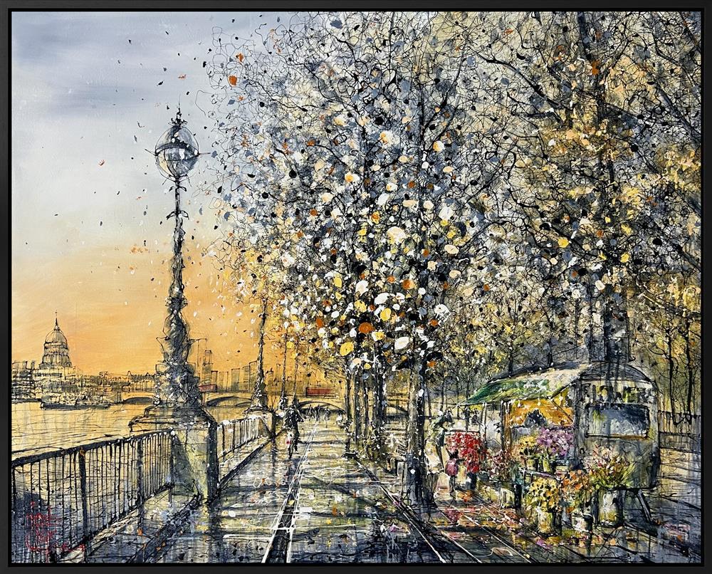 Nigel Cooke - 'The Last Sun On The Southbank' - Framed Original Artwork