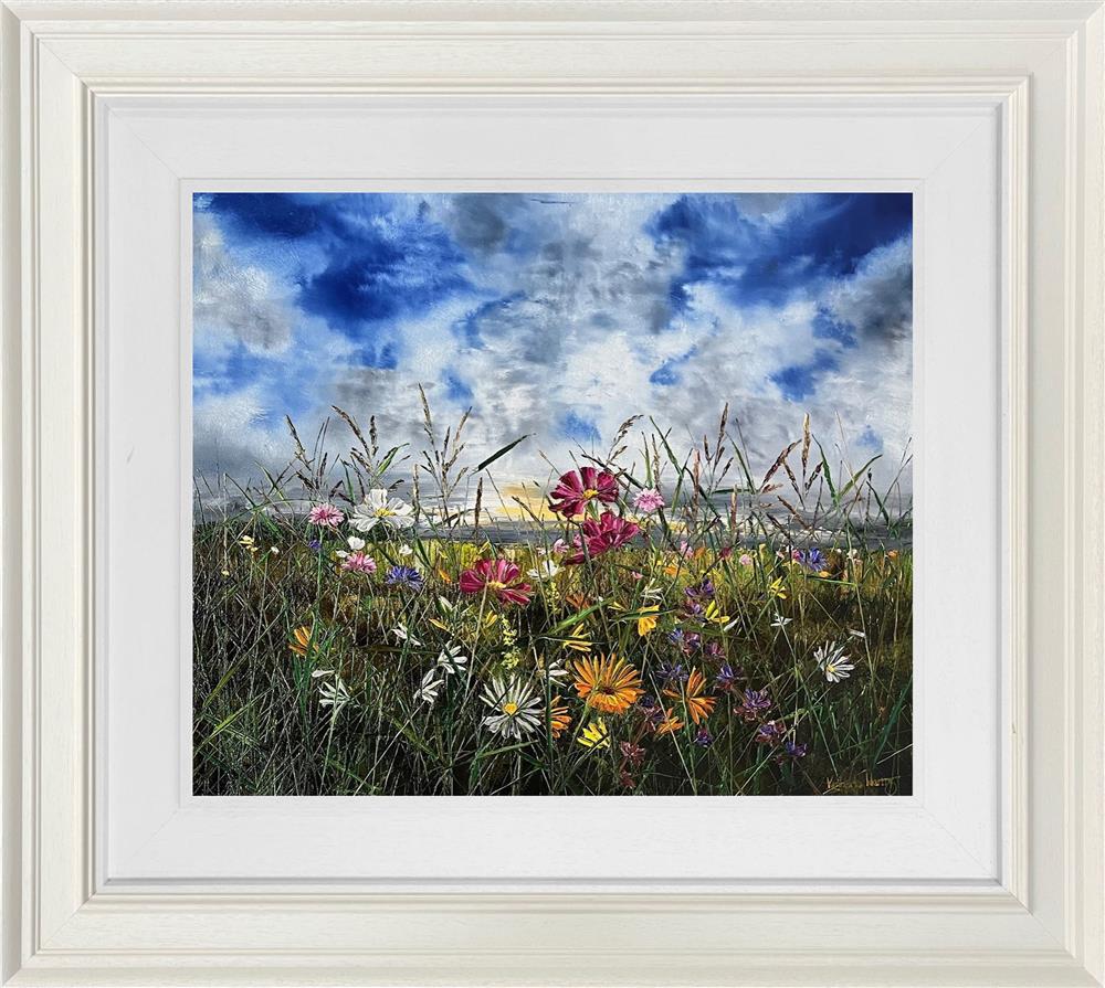 Kimberley Harris - 'The Light Over The Meadows' - Framed Original Art