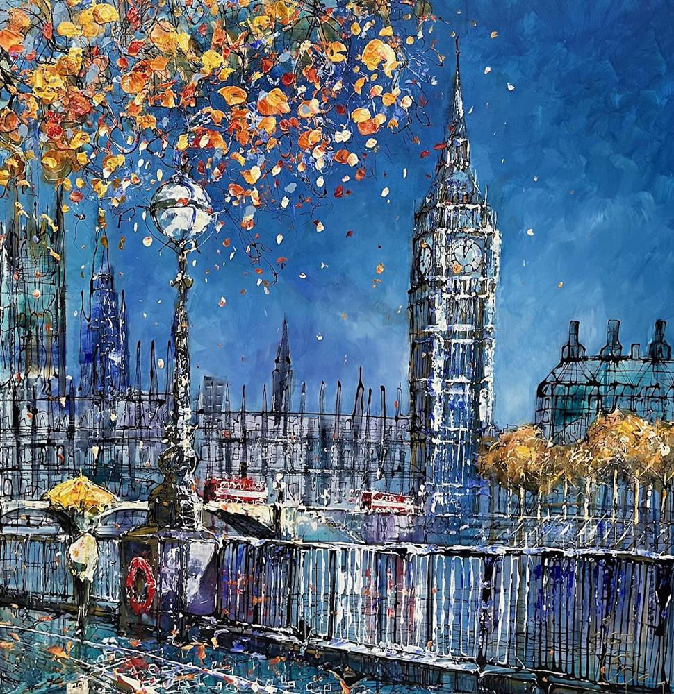 Nigel Cooke - 'The London Blues' - Framed Original Artwork