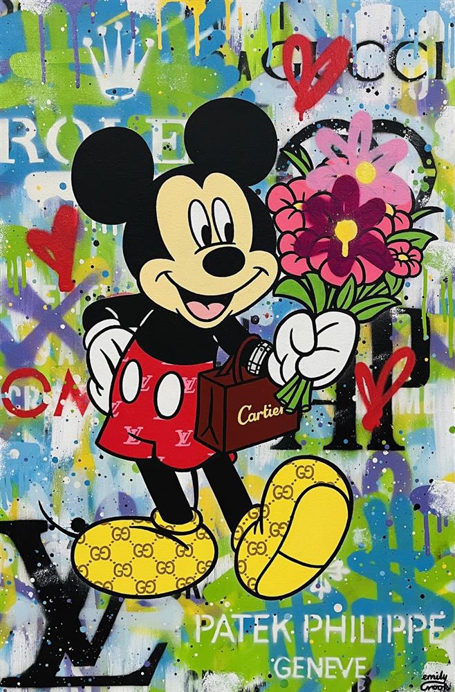 Emily Crook - 'The Look Of Love - Mickey' - Framed Original Artwork