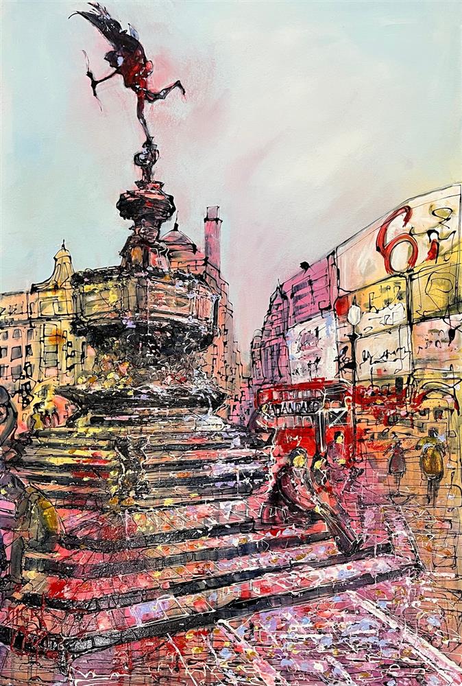 Nigel Cooke - 'The Love Of London' - Framed Original Artwork