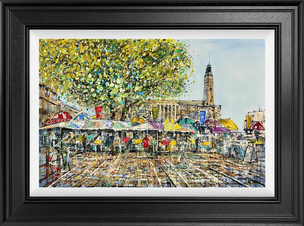Nigel Cooke - 'The Market Square' - Framed Original Artwork