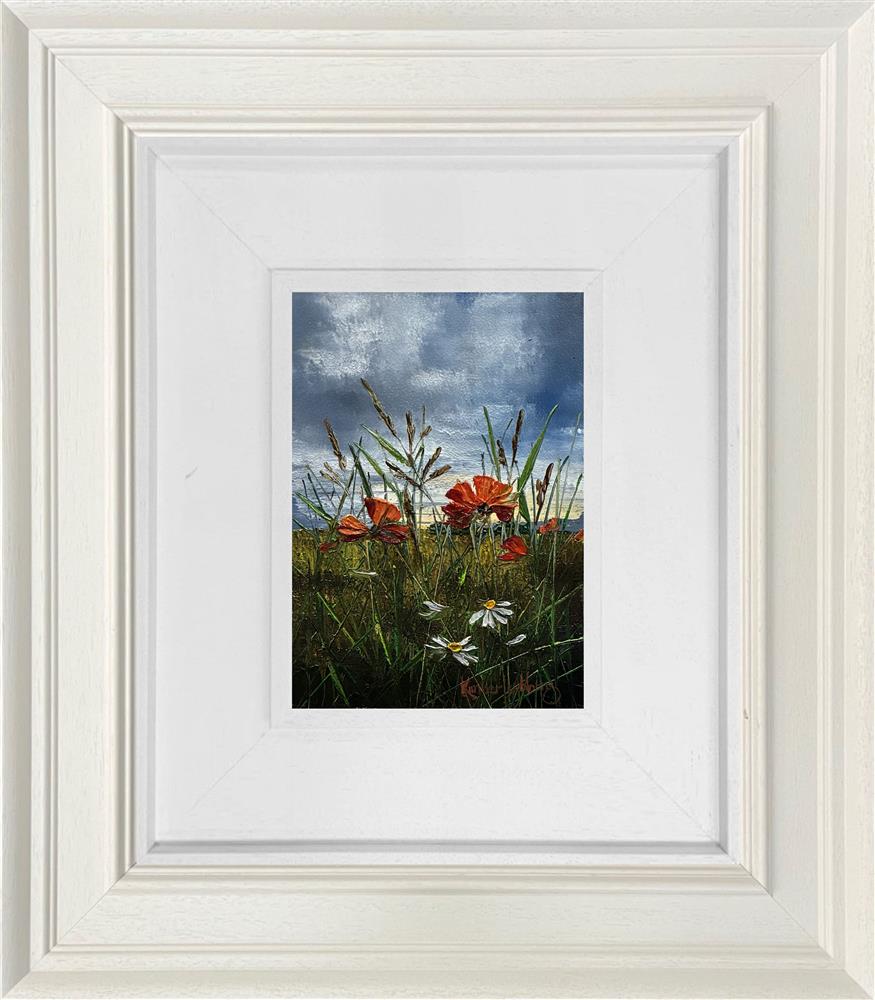 Kimberley Harris - 'The Meadow Finds Its Pop Of Red ' - Framed Original Artwork
