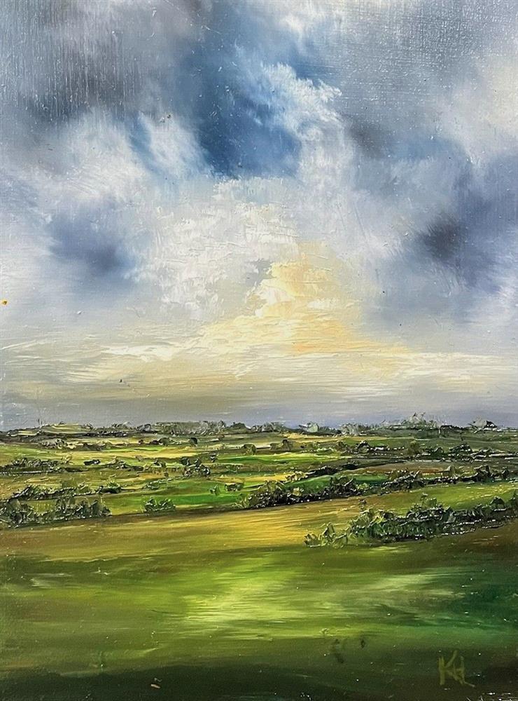 Kimberley Harris - 'The Meadow Holds Its Edge' - Framed Original Artwork