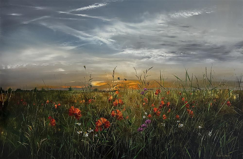 Kimberley Harris - 'The Meadow's Golden Halo' - Framed Original Artwork