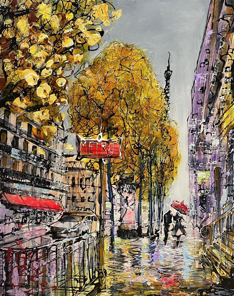 Nigel Cooke - 'The Metro' - Framed Original Artwork