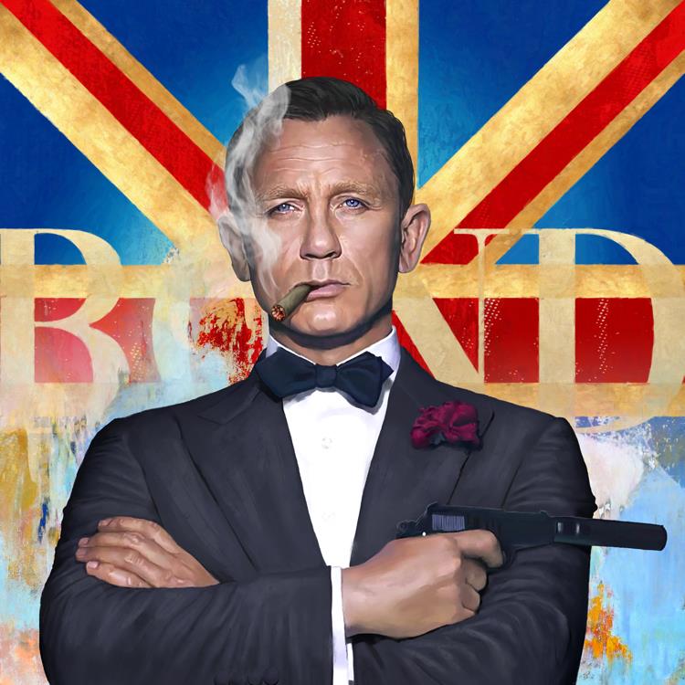 Sannib - 'The Names Bond...' - Lenticular -  Framed Limited Edition