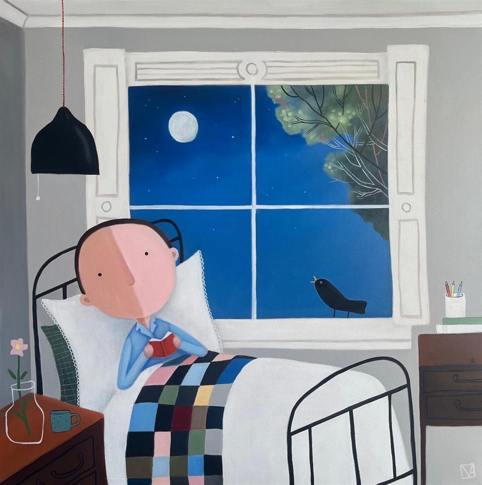 Michael Abrams - 'The Night The Blackbird Sang' - Framed Original Artwork