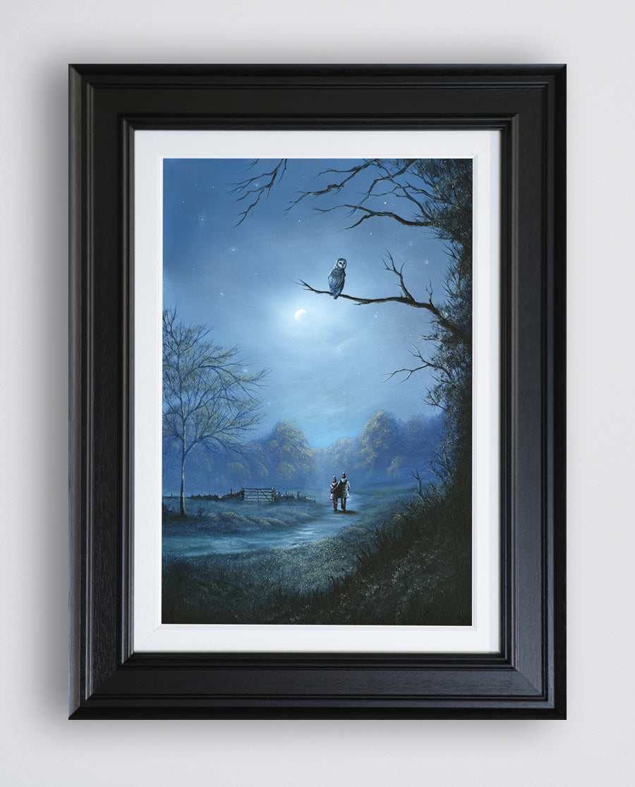 Danny Abrahams - 'The Night Is Silent' - Framed Limited Edition Art