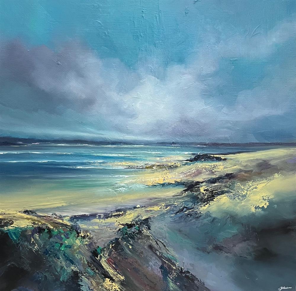 Alison Johnson - 'The Perfect Coastline' - Framed Original Artwork