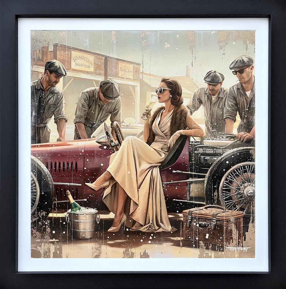 Ben Jeffery - 'The Pit Stop' - Framed Original Artwork