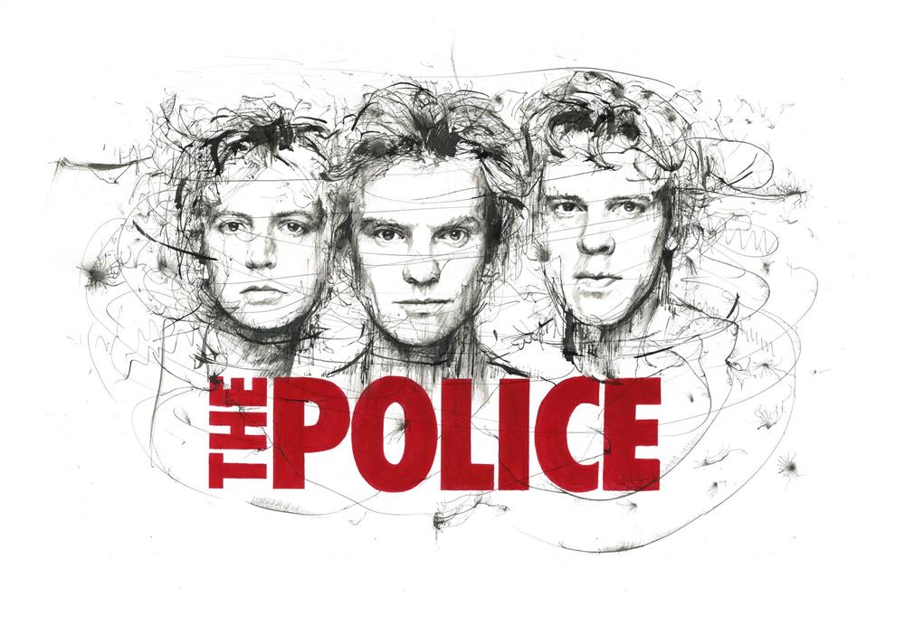 Scott Tetlow - 'The Police' - Framed Original Art