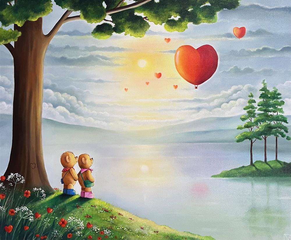 Michael Abrams - 'The Quiet Moments Of Our Love' - Framed Original Artwork