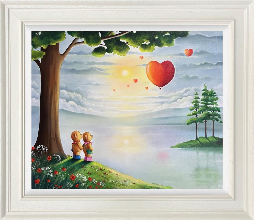 Michael Abrams - 'The Quiet Moments Of Our Love' - Framed Original Artwork