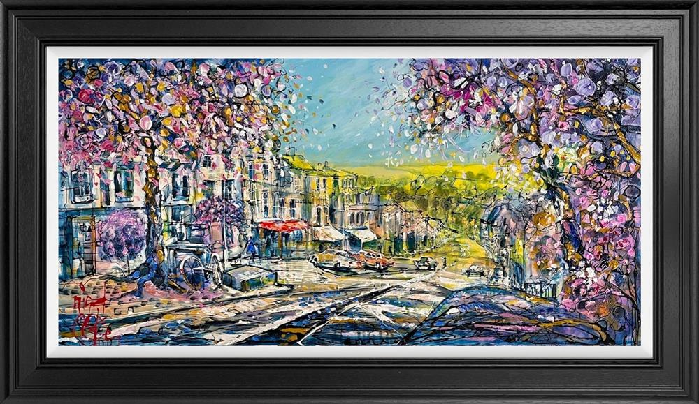 Nigel Cooke - 'The Road Into Burford' - Framed Original Artwork