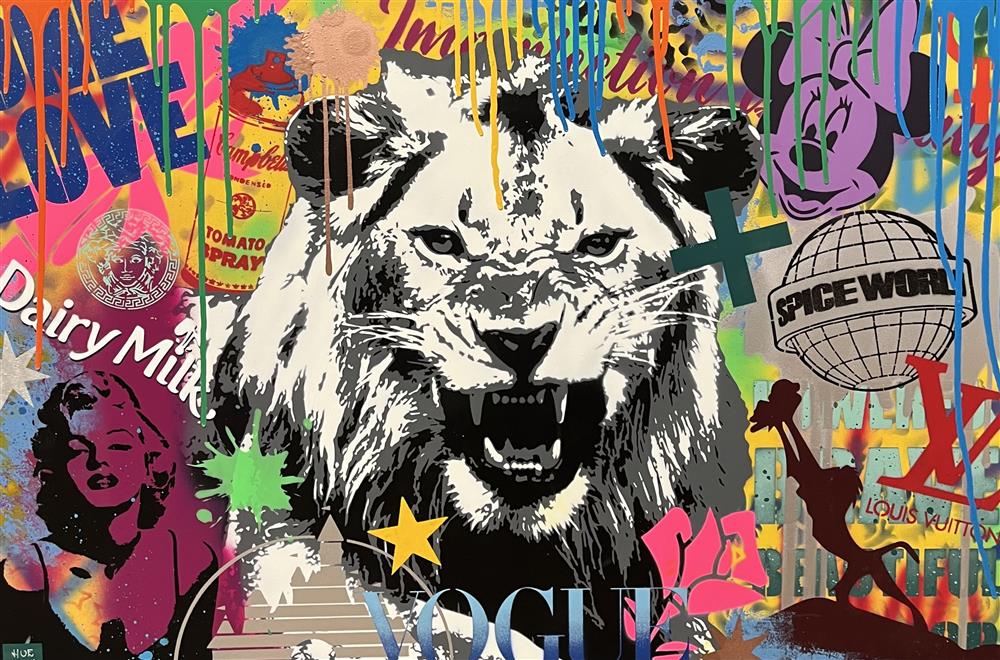 Hue Folk - 'The Roar' - Framed Original Artwork