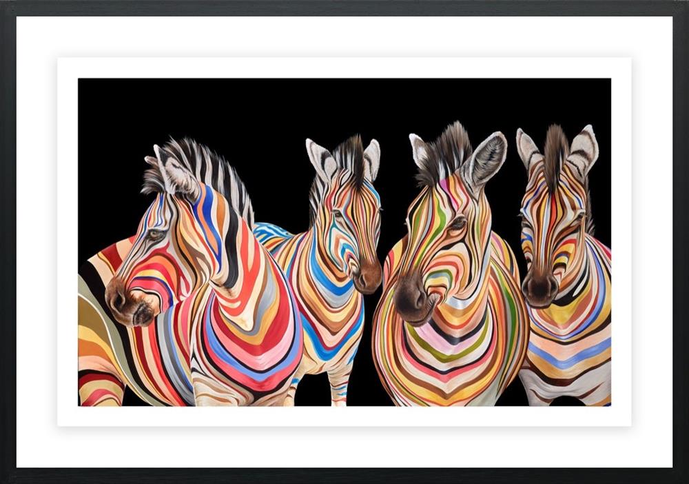 Hayley Goodhead - 'The Savannah Stripes - Deluxe' - Framed Limited Edition