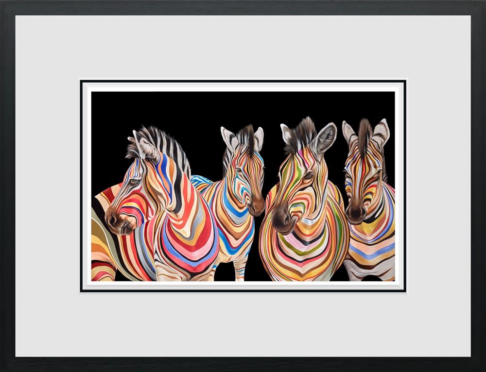 Hayley Goodhead - 'The Savannah Stripes' - Framed Limited Edition
