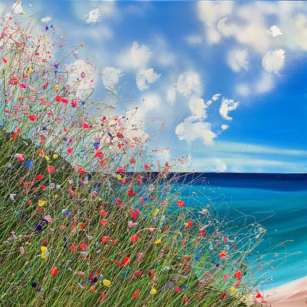 Lisa Pang - 'The Sea Is Just Waiting For Us' - Framed Original Artwork