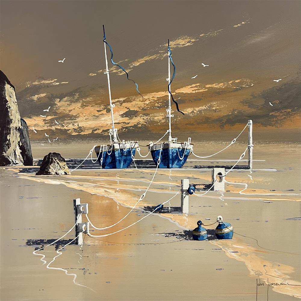 John Horsewell - 'The Sea & The Sunset' - Framed Original Artwork