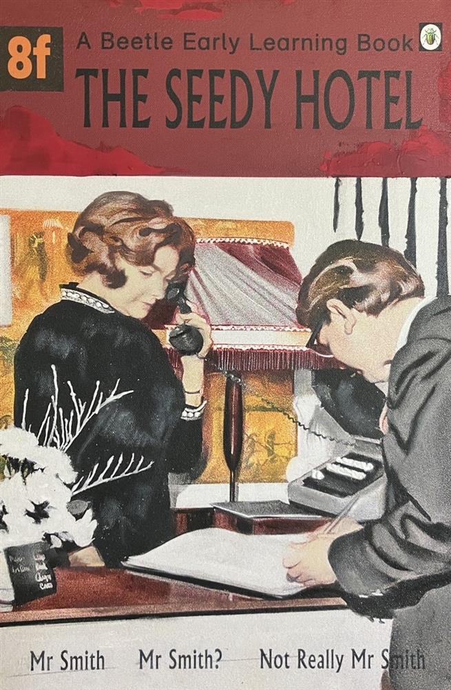 Linda Charles - 'The Seedy Hotel' - The Beetle Early Learning Book - Framed Original Artwork