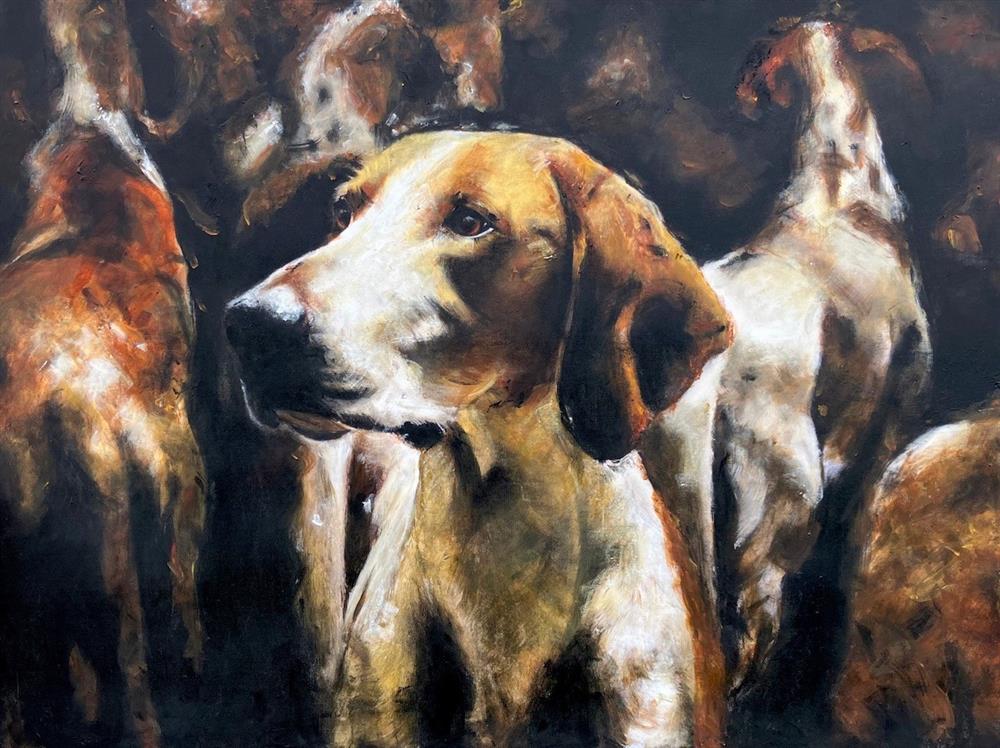 Linda Charles - 'The Shepherd's Chief I' - Framed Original Artwork