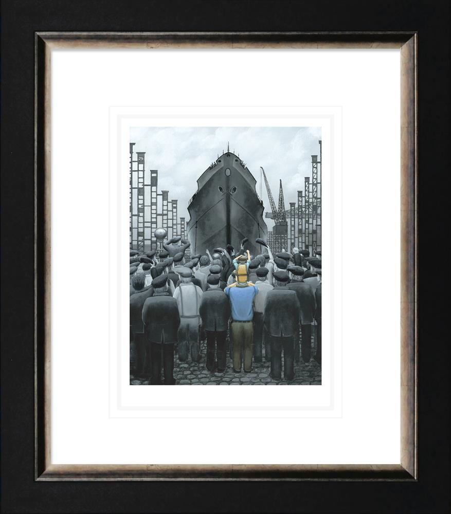 Leigh Lambert - 'The Ship that Dad Built - Paper' - Framed Limited Edition Artist Proof