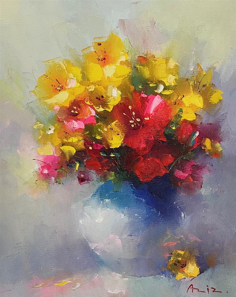 Aziz - 'The Single Petal' - Framed Original Artwork