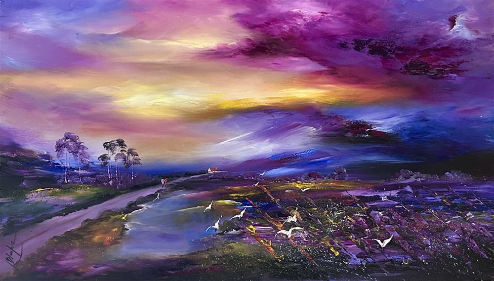 Lillias Blackie -  'The Sky Keeps Changing' - Framed Original Artwork