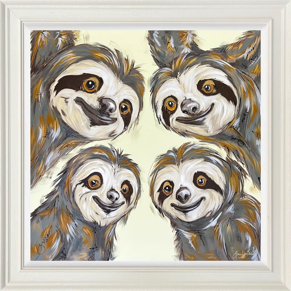 Amy Louise - 'The Sloth Side Of Life' - Framed Original Art