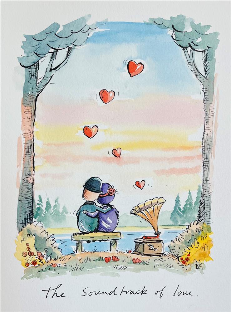 Michael Abrams - 'The Soundtrack Of Love' - Sketch - Framed Original Artwork
