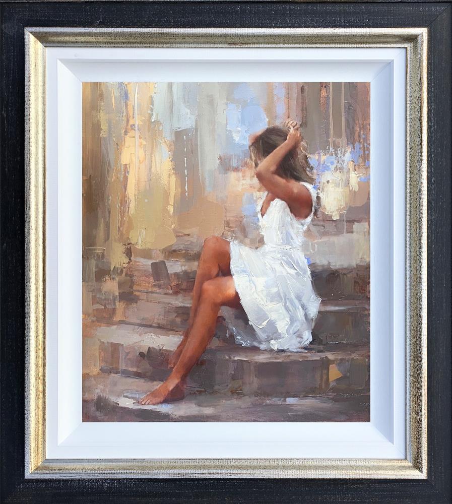 Tony Hinchliffe - 'The Thinking Step' - Framed Original Artwork