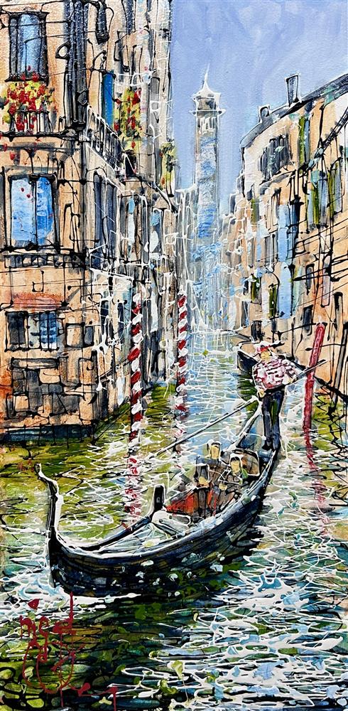 Nigel Cooke - 'The Venice Reflections' - Framed Original Artwork
